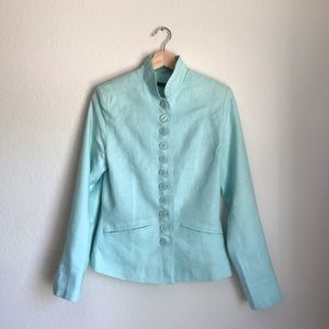 Blue Linen Jacket